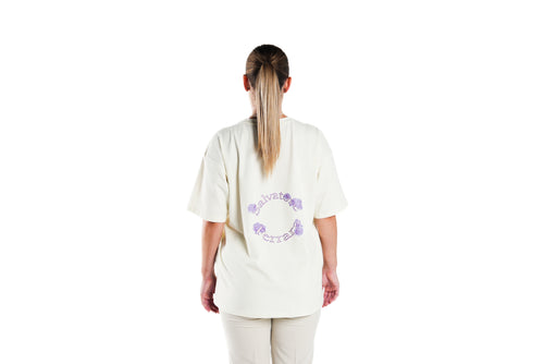 T-Shirt con ricamo 3D - Donna